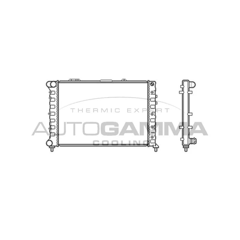 Radiateur, refroidissement du moteur AUTOGAMMA 101149