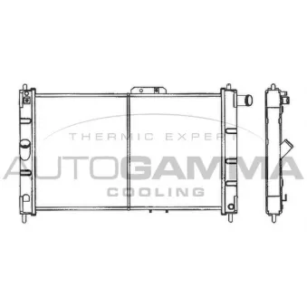 Radiateur, refroidissement du moteur AUTOGAMMA 101157