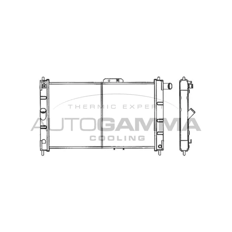 Radiateur, refroidissement du moteur AUTOGAMMA 101157