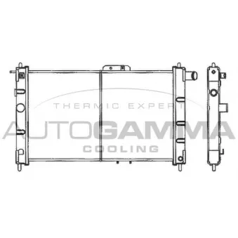Radiateur, refroidissement du moteur AUTOGAMMA 101159