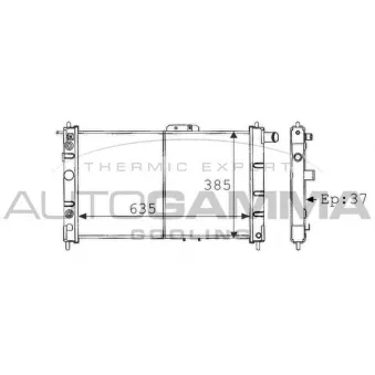 Radiateur, refroidissement du moteur AUTOGAMMA