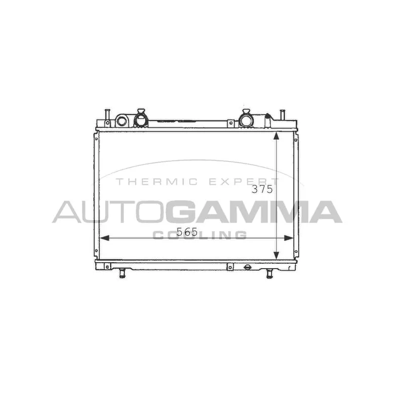 Radiateur, refroidissement du moteur AUTOGAMMA 101162