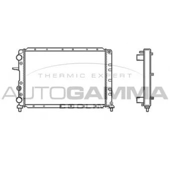 Radiateur, refroidissement du moteur AUTOGAMMA 101179