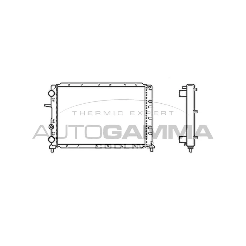 Radiateur, refroidissement du moteur AUTOGAMMA 101179