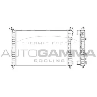 Radiateur, refroidissement du moteur AUTOGAMMA 101188