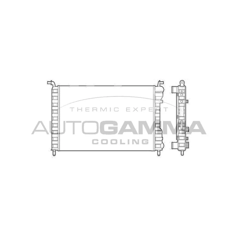 Radiateur, refroidissement du moteur AUTOGAMMA 101188