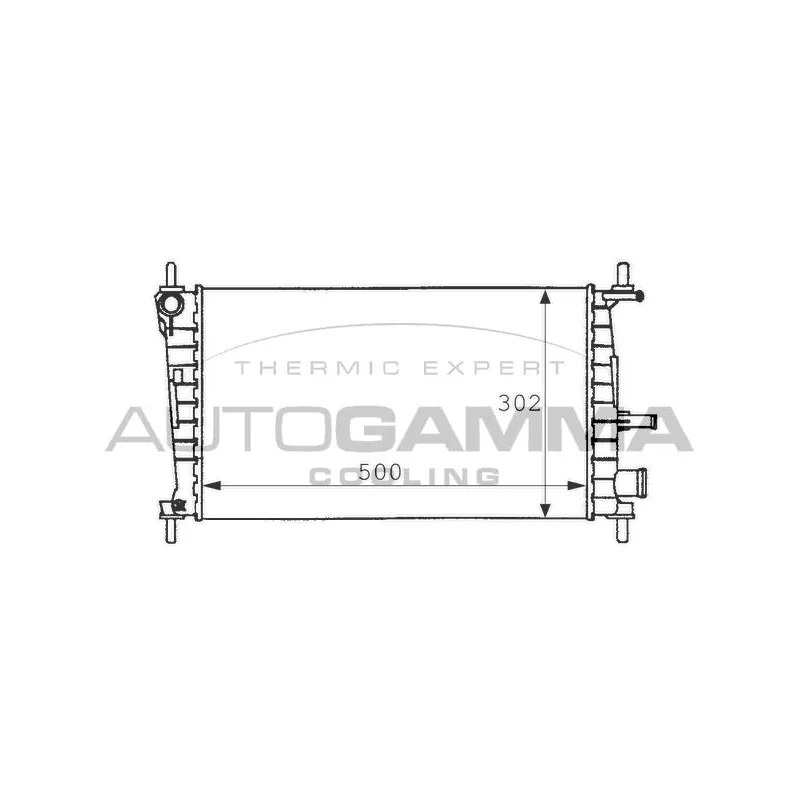 Radiateur, refroidissement du moteur AUTOGAMMA 101195