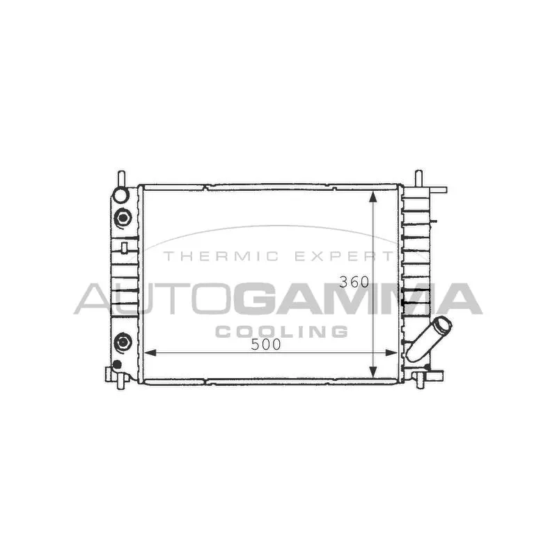 Radiateur, refroidissement du moteur AUTOGAMMA 101196