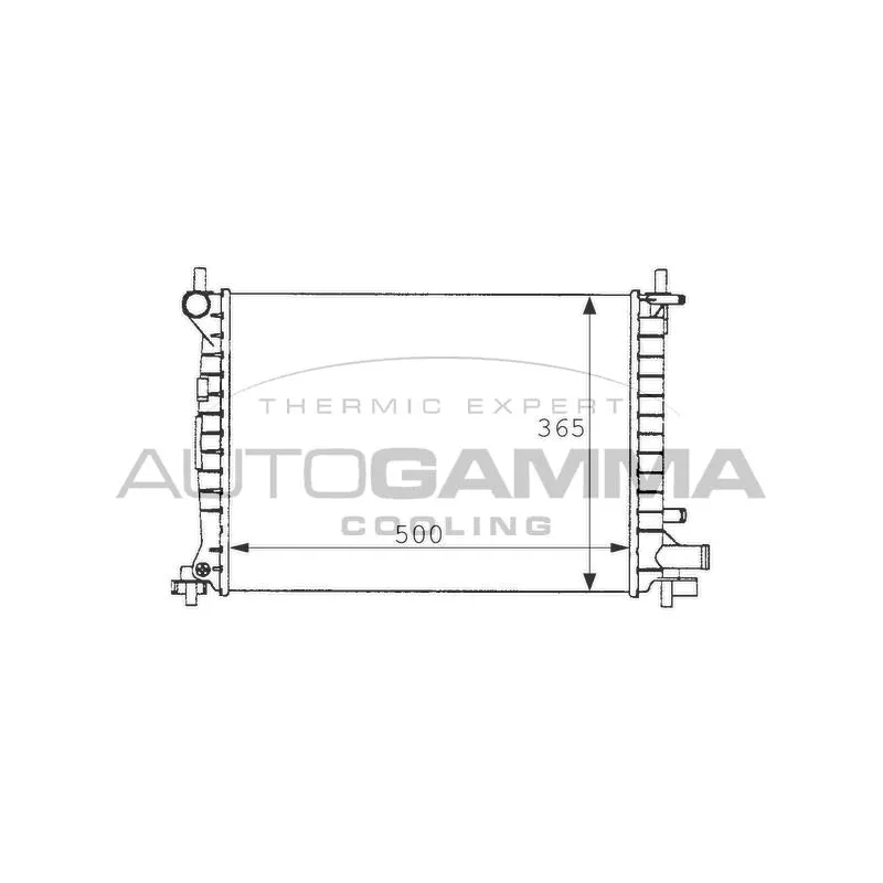 Radiateur, refroidissement du moteur AUTOGAMMA 101197