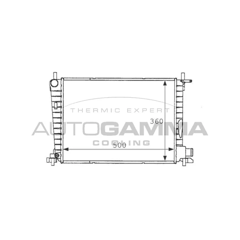 Radiateur, refroidissement du moteur AUTOGAMMA 101198