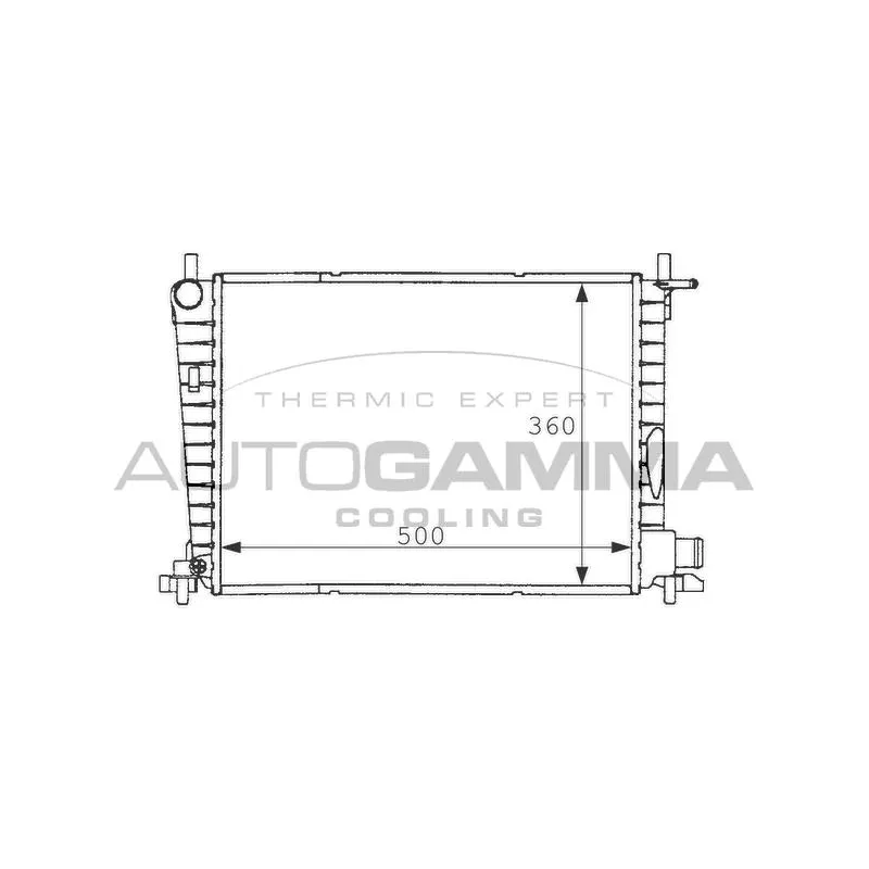 Radiateur, refroidissement du moteur AUTOGAMMA 101199