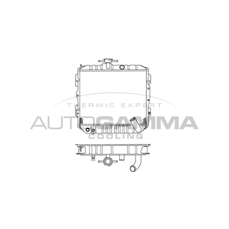 Radiateur, refroidissement du moteur AUTOGAMMA 101203