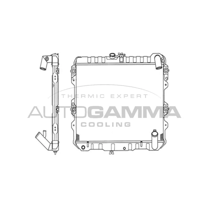 Radiateur, refroidissement du moteur AUTOGAMMA 101216