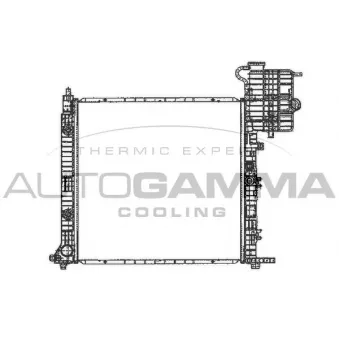 Radiateur, refroidissement du moteur AUTOGAMMA 101217