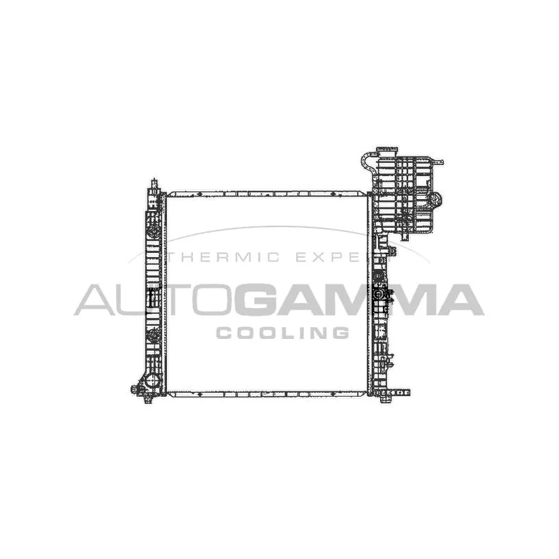 Radiateur, refroidissement du moteur AUTOGAMMA 101217