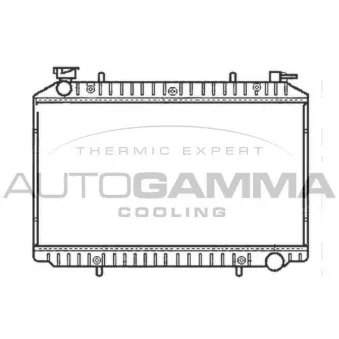 Radiateur, refroidissement du moteur AUTOGAMMA 101222