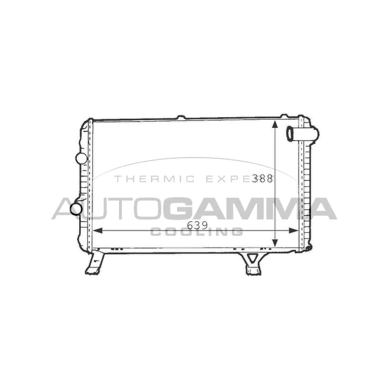 Radiateur, refroidissement du moteur AUTOGAMMA 101235