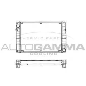 Radiateur, refroidissement du moteur AUTOGAMMA 101237