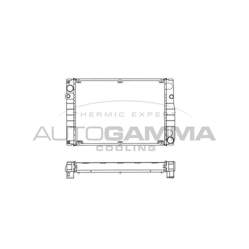 Radiateur, refroidissement du moteur AUTOGAMMA 101237