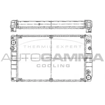Radiateur, refroidissement du moteur AUTOGAMMA 101238