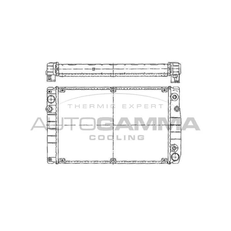 Radiateur, refroidissement du moteur AUTOGAMMA 101238