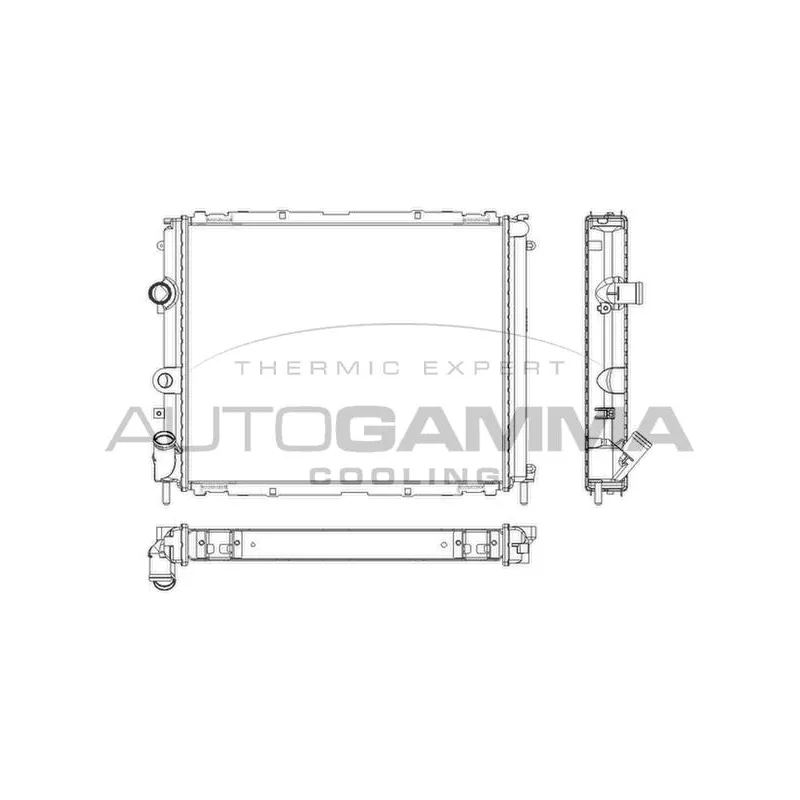 Radiateur, refroidissement du moteur AUTOGAMMA 101242