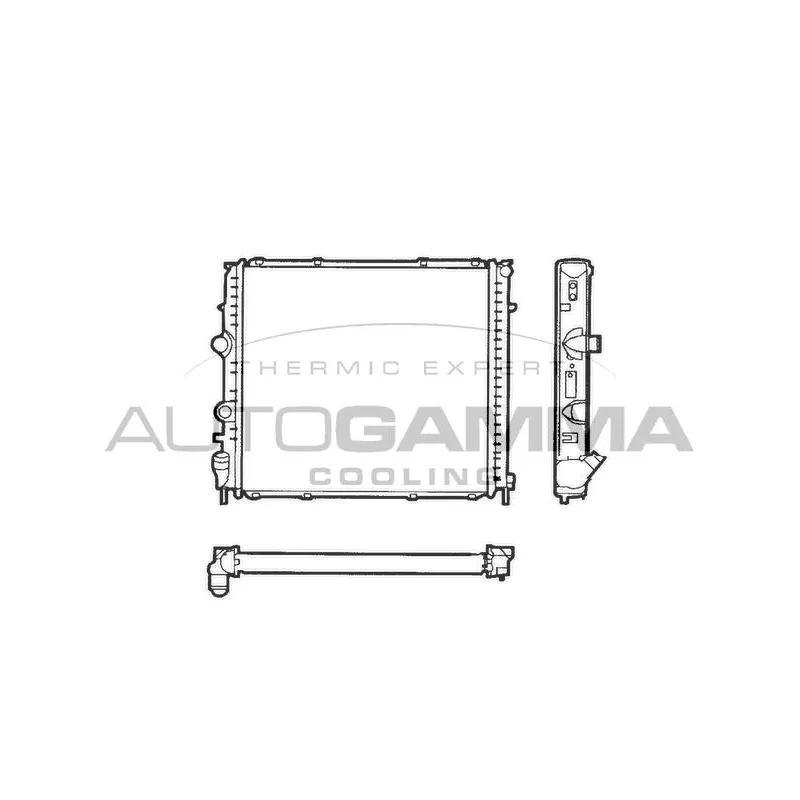 Radiateur, refroidissement du moteur AUTOGAMMA 101246