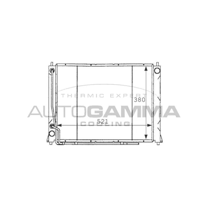 Radiateur, refroidissement du moteur AUTOGAMMA 101256