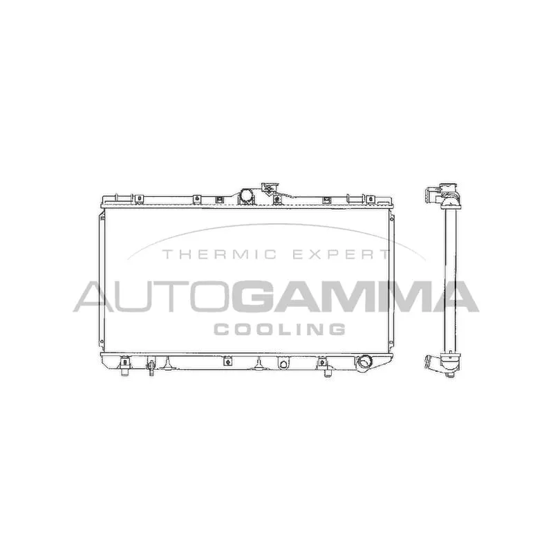Radiateur, refroidissement du moteur AUTOGAMMA 101273