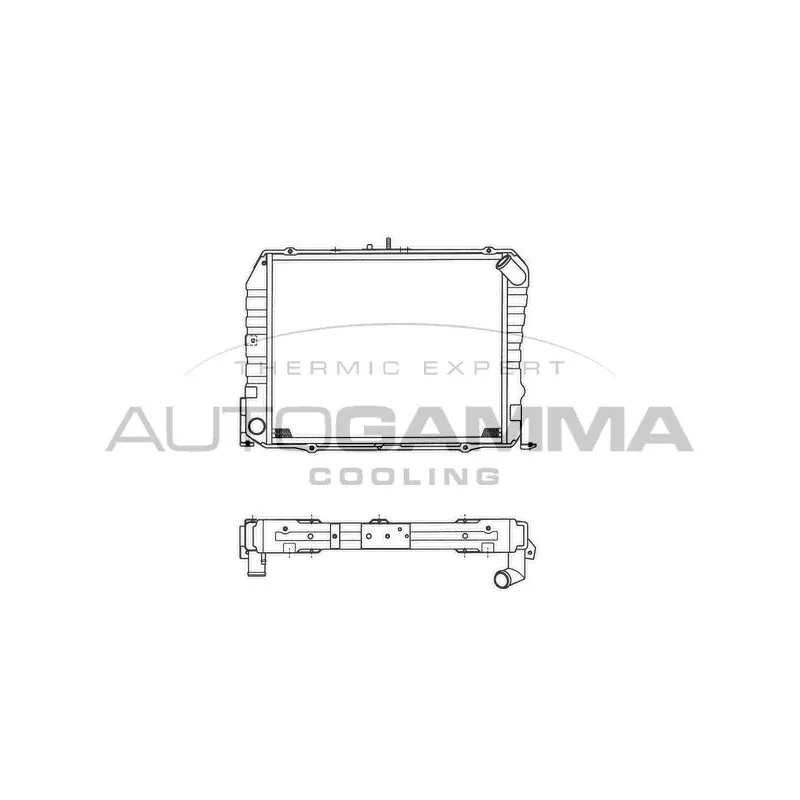 Radiateur, refroidissement du moteur AUTOGAMMA 101275