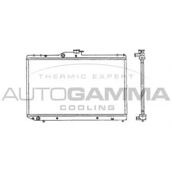 Radiateur, refroidissement du moteur AUTOGAMMA 101277