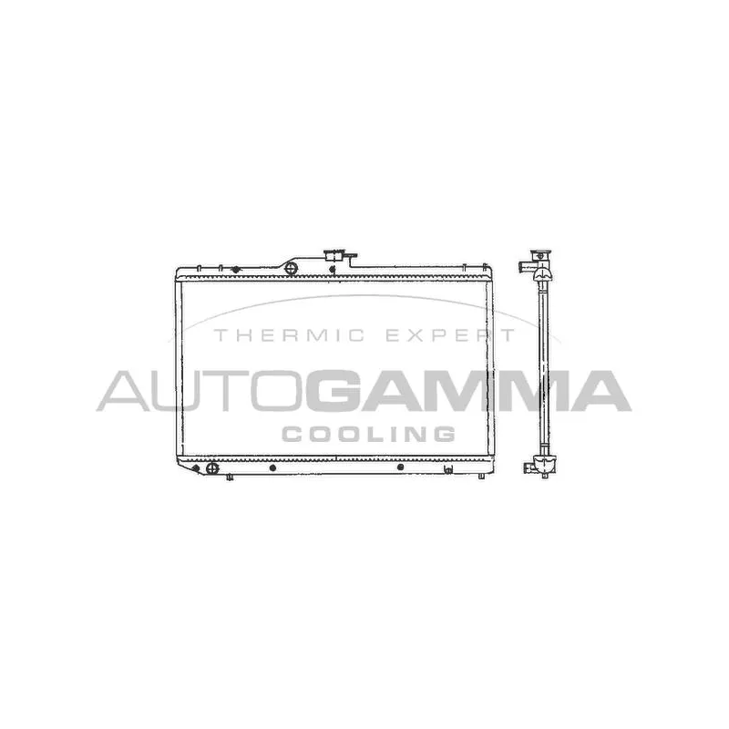 Radiateur, refroidissement du moteur AUTOGAMMA 101277