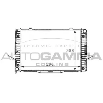 Radiateur, refroidissement du moteur AUTOGAMMA 101280