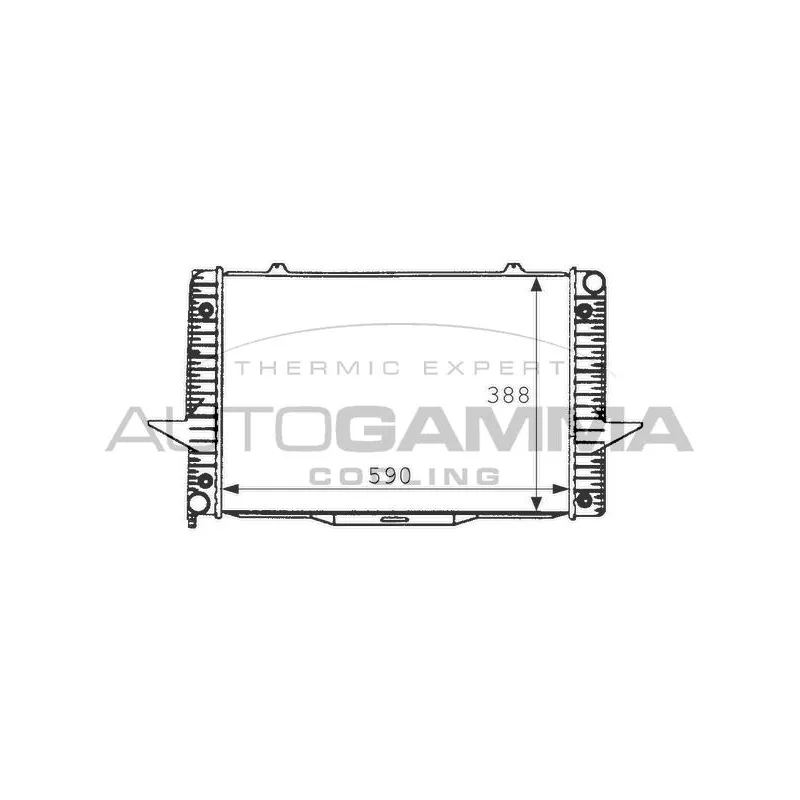 Radiateur, refroidissement du moteur AUTOGAMMA 101280