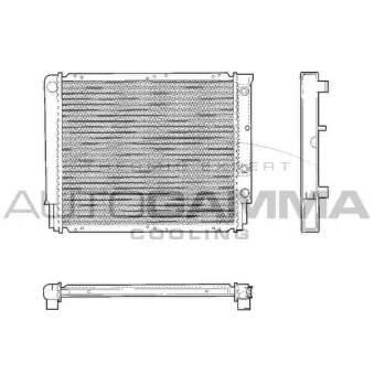 Radiateur, refroidissement du moteur AUTOGAMMA 101288