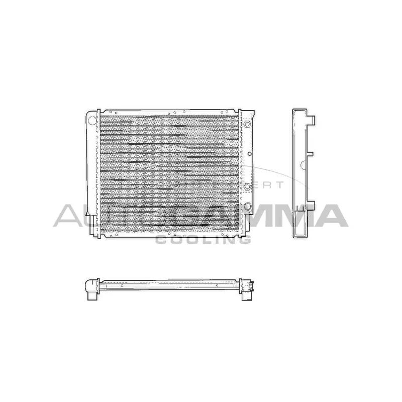 Radiateur, refroidissement du moteur AUTOGAMMA 101288