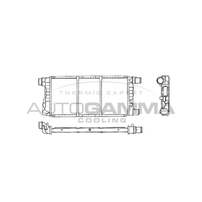 Radiateur, refroidissement du moteur AUTOGAMMA 101296