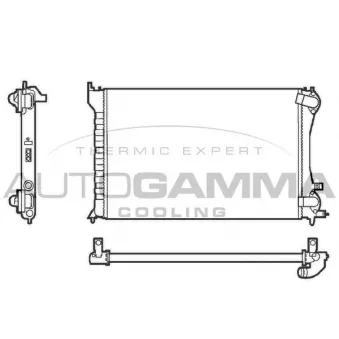 Radiateur, refroidissement du moteur AUTOGAMMA 101303