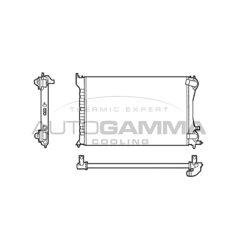 Radiateur, refroidissement du moteur AUTOGAMMA 101303