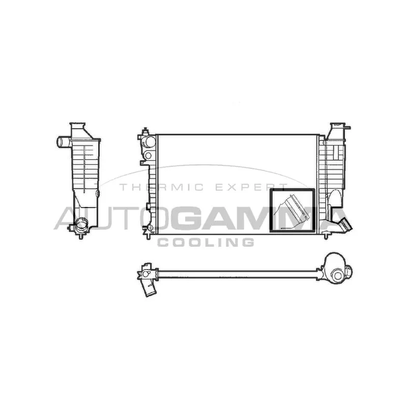 Radiateur, refroidissement du moteur AUTOGAMMA 101309
