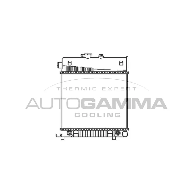 Radiateur, refroidissement du moteur AUTOGAMMA 101315