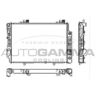 Radiateur, refroidissement du moteur AUTOGAMMA 101317