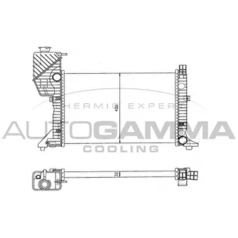 Radiateur, refroidissement du moteur AUTOGAMMA 101322