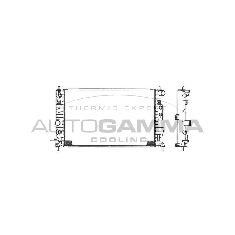 Radiateur, refroidissement du moteur AUTOGAMMA 101325