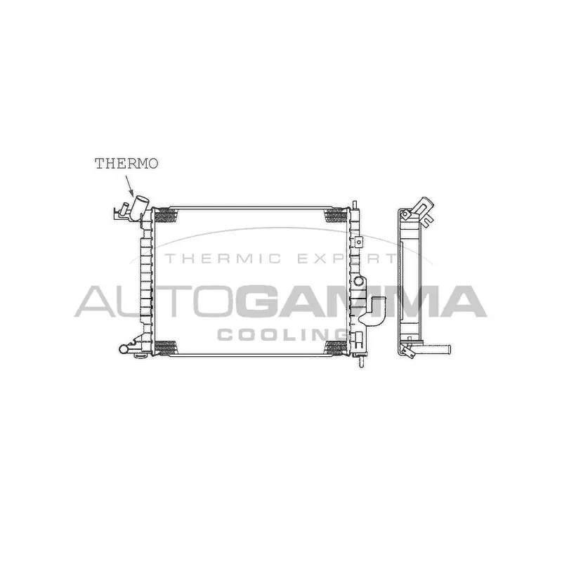 Radiateur, refroidissement du moteur AUTOGAMMA 101326