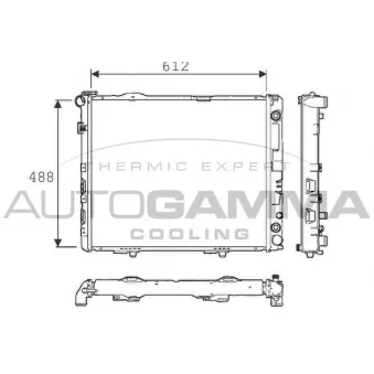 Radiateur, refroidissement du moteur AUTOGAMMA 101335
