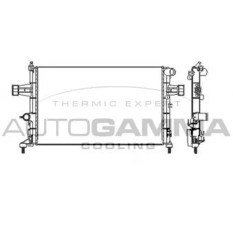 Radiateur, refroidissement du moteur AUTOGAMMA 101339