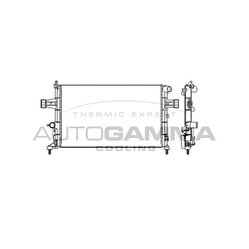 Radiateur, refroidissement du moteur AUTOGAMMA 101339