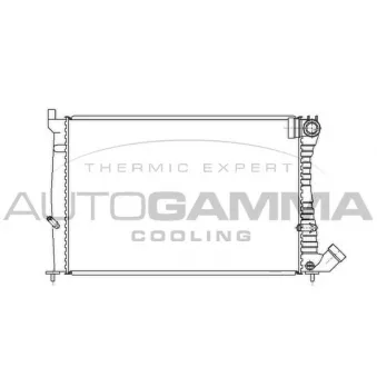 Radiateur, refroidissement du moteur AUTOGAMMA 101344