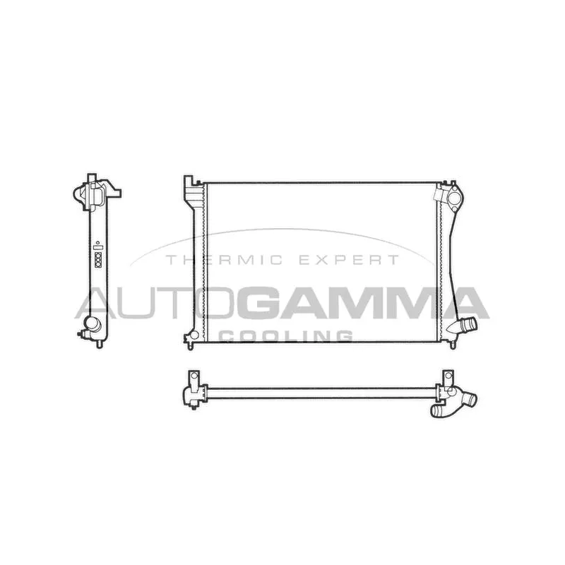 Radiateur, refroidissement du moteur AUTOGAMMA 101345
